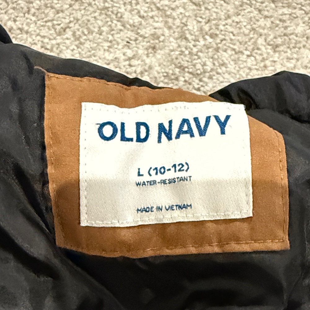 Old Navy Black Water-Resistant Jacket